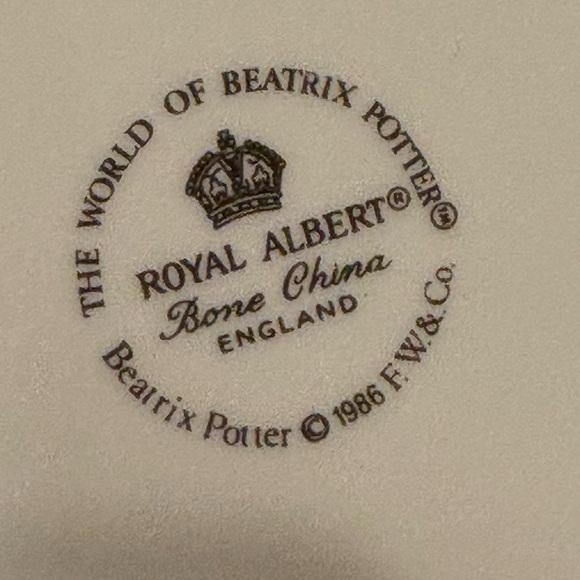The World of Beatrix Potter Set Of Three Vintage Dishes Royal Albert - Picture 7 of 10